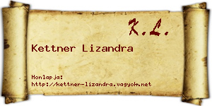 Kettner Lizandra névjegykártya